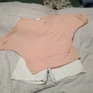 5 for $25.   Body Central lace cropped top